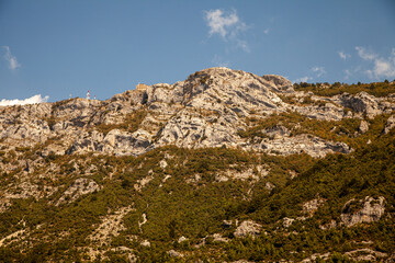 Fototapeta na wymiar Kruje city, panoramic view, Albania