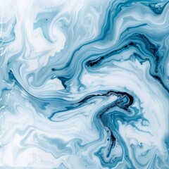 Blue and white abstract painting.