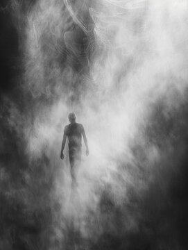 Vanishing Presence Shadow in Mist