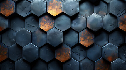 Hexagon background - 792698131