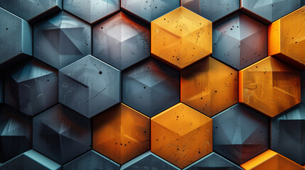 Hexagon background - 792698132