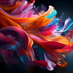 Fototapeta premium Abstract colorful background. 3d rendering. 3d illustration.