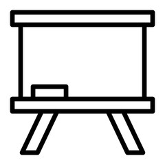 Whiteboard Vector Line Icon Design