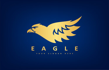 Eagle head logo bird vector. Animal design