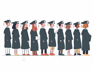 Animated Graduation Ceremony: Encapsulating the Excitement of Educational Triumph