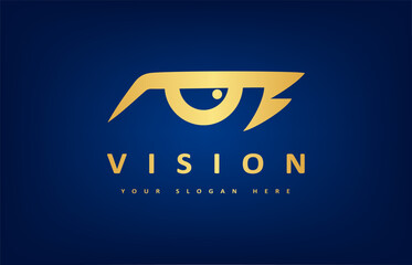 Eyes logo vector. Ophthalmologic clinic design