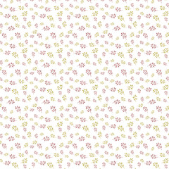 Seamless flower vector pattern design. Print Design Cloth Fabrics. Vector illustration.