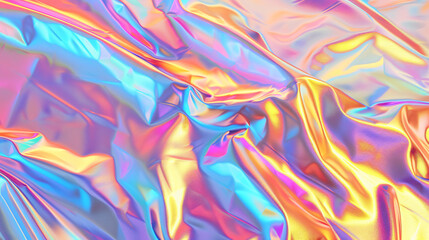 Shiny foil paper. Holographic Gold Vector Background.