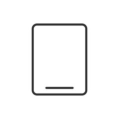 Tablet, linear icon. Line with editable stroke