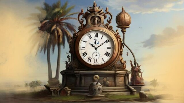 old clock in the city