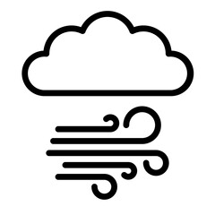 Wind Vector Line Icon Design