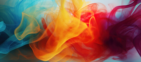 colorful smoke, gas, fog, watercolor 114