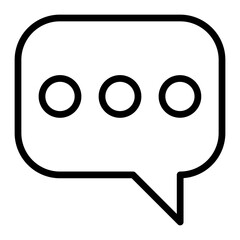 Typing Vector Line Icon Design