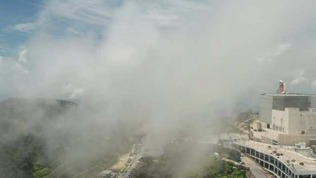 Aerial View of Misty Genting Highlands, Malaysia