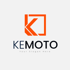 Kemoto real estate logo design - Template Editable Text