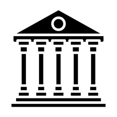 Bank glyph icon