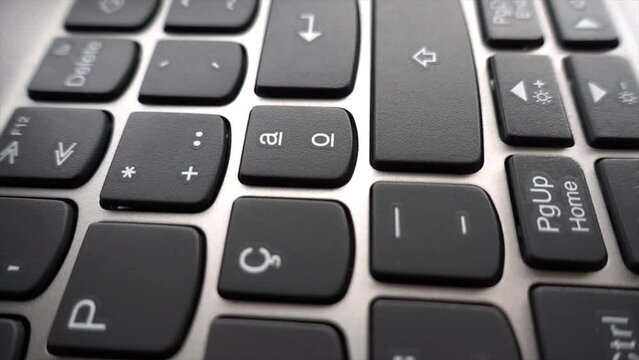 Black Keys on a Modern Laptop Keyboard 02