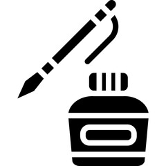 Ink Vector Icon Design Illustration