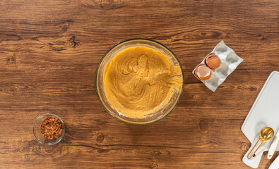 Baking Gingerbread Bundt Cake with Caramel Frosting Ingredients - 792738995