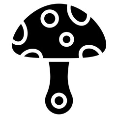 Mushroom Vector Icon Design Illustration