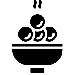 Meat Bal Vector Icon Design Illustration