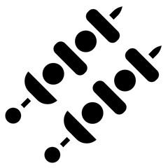 Kebab Vector Icon Design Illustration