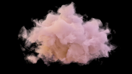 Fototapeta premium Isolated cloud on black