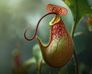 Explore the symbolism of evergreen qualities embodied by the Nepenthes rajah Pitcher Plant