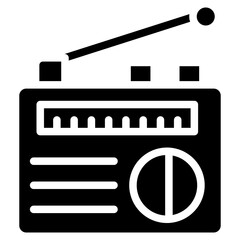Radio Vector Icon Design Illustration