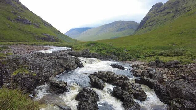 Glencoe scotland water stream reveal