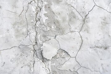 Close-Up of Cracked Concrete Texture - Marks of Time and Use - Generative AI - 792743533