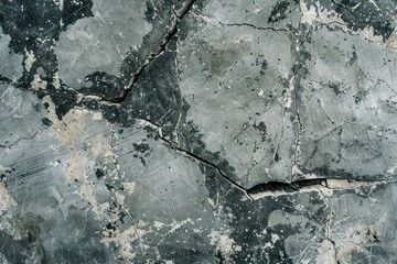 Close-Up of Cracked Concrete Texture - Marks of Time and Use - Generative AI - 792743575