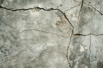 Close-Up of Cracked Concrete Texture - Marks of Time and Use - Generative AI - 792743766