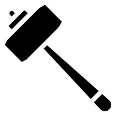 Hammer Vector Icon Design Illustration