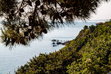 Un trabocco lungo la Costa dei Trabocchi in Abruzzo