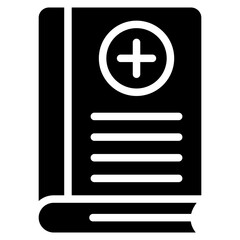 Obraz premium Medical Book Vector Icon Design Illustration