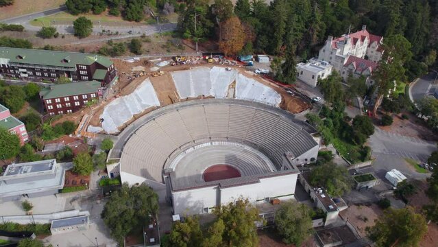 Greek Theater, University of California Berkeley USA, Aerial View of Outdoor Venue