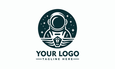 Astronaut Sailing logo Vector Design Sailing Astronaut vector logo sailing logo vector for Business Identity