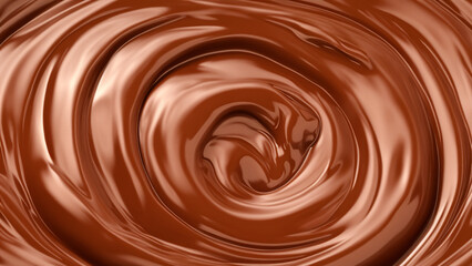 Smooth Chocolate Swirl Background