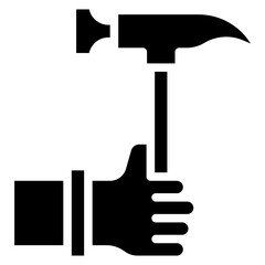 Hammer Vector Icon Design Illustration