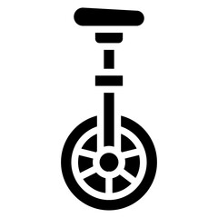 Obraz premium Unicycle Vector Icon Design Illustration