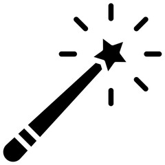 Magic Wand Vector Icon Design Illustration