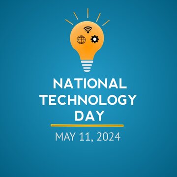National technology day may 11 concept banner background poster banner illustration 