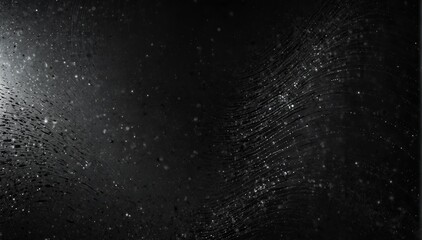black silver wave light bright glitter background from Generative AI