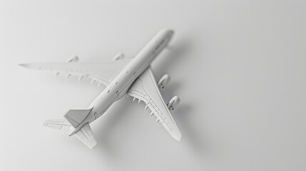 Fototapeta na wymiar white airplane model