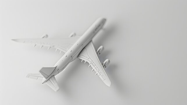 white airplane model