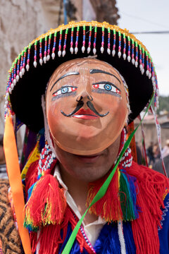 Dancers at the San Jacinto fiesta in Cusco, Peru, South America