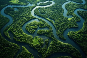 satellite image of the amazon river