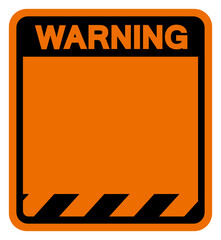 Background Warning Blank Symbol Sign,Vector Illustration, Isolate On White Background Label. EPS10