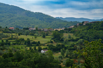 Obraz premium Mountain landscape near Casola in Lunigiana, Tuscany, Italy
